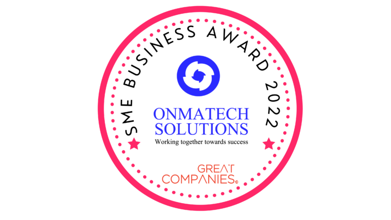 ONMATECH Solutions - Winner Badge 2022